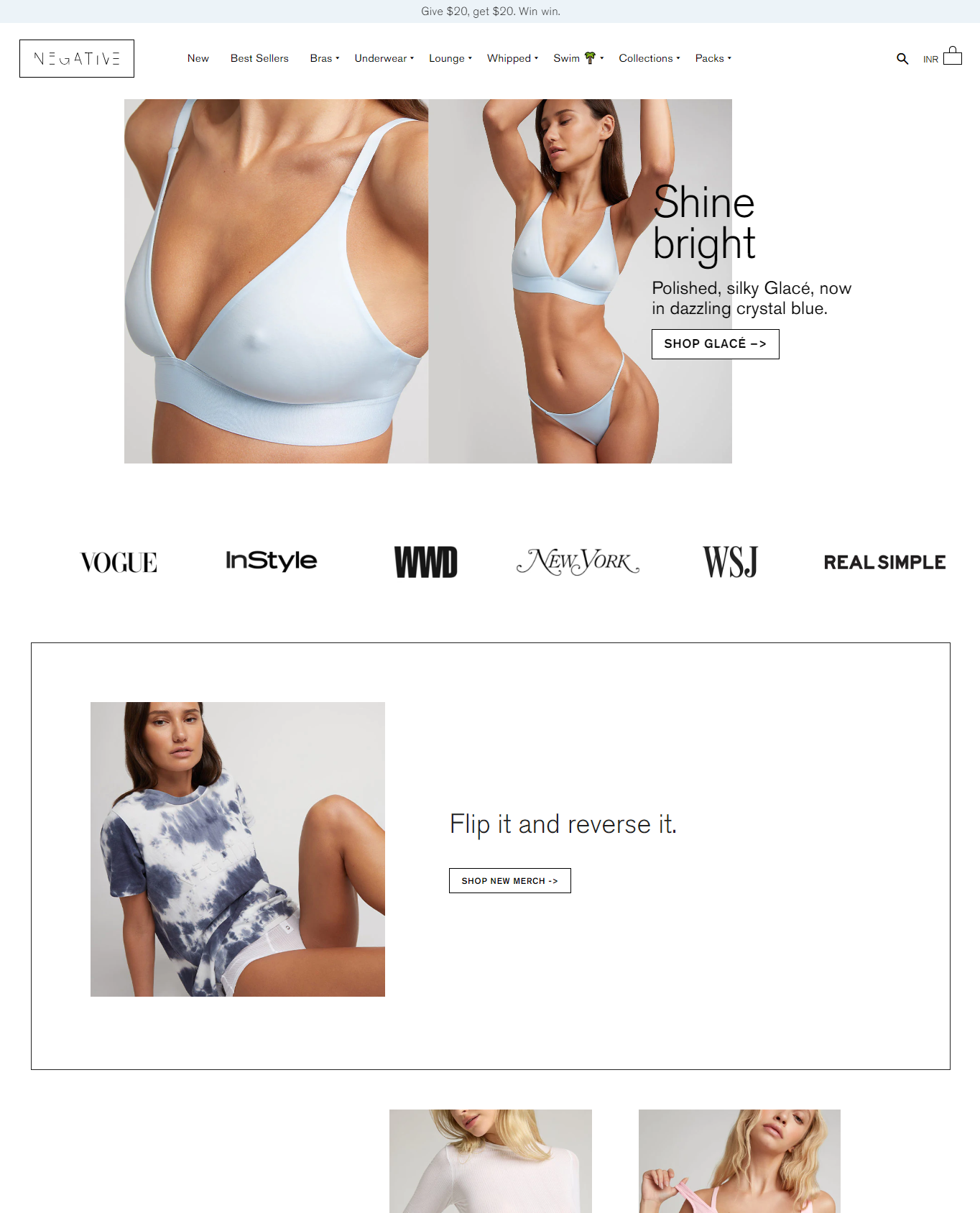 negative underwear Website